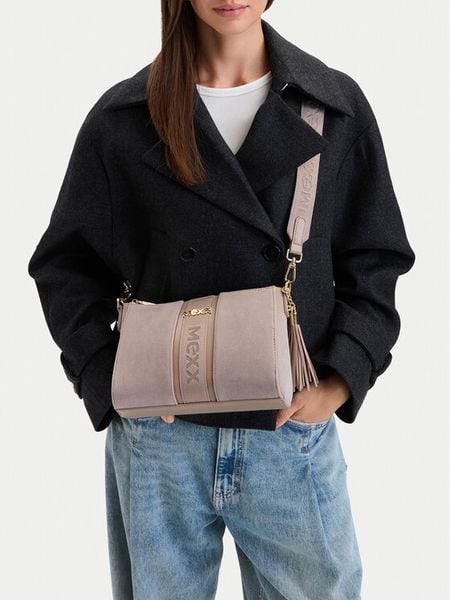 MEXX Torebka CEO-MEXX-S-016-10 Beżowy ciemny. Brązowe listonoszki damskie Mexx, bez wzorów, ze skóry, bez dodatków. Za 199.99 zł.