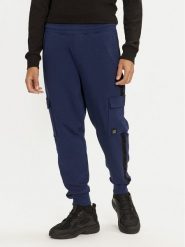 Hugo Spodnie dresowe Disland 50521407 Granatowy Regular Fit. Niebieskie spodnie dresowe męskie Hugo, bez wzorów, z bawełny. Za 339.99 zł.