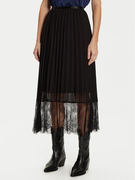 Morgan Spódnica plisowana 242-JERLAN Czarny Regular Fit. Czarne spódniczki damskie Morgan, bez wzorów, z syntetyku, plisowane. Za 199.99 zł.