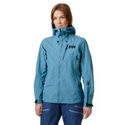 Damska kurtka wodoodporna Helly Hansen Odin 9 Worlds 2.0. Niebieskie kurtki damskie Helly Hansen, bez wzorów, bez kaptura. W wyprzedaży za 1,669.50 zł.