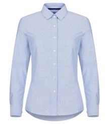 Clique damska koszula oxford z długim rękawem bawełniana – royal blue. Niebieskie koszule damskie CLIQUE, xl, bez wzorów, z bawełny, bez kołnierzyka, bez ramiączek. Za 229.24 zł.