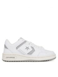 Converse Sneakersy Weapon Leather A11461C Biały. Białe buty sportowe dziewczęce Converse, bez wzorów, ze skóry, bez zapięcia. Za 259.99 zł.