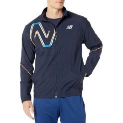 Kurtka sportowa męska New Balance Run Lite Pack. Niebieskie kurtki treningowe męskie New Balance, m, bez wzorów, trekkingowe. Za 228.00 zł.