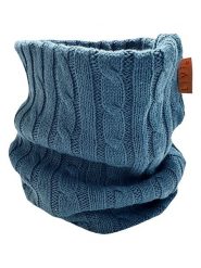 LiVi Szal-koło "Strick Liv" w kolorze morskim - 50 x 24 cm rozmiar: onesize. Niebieskie szaliki dziecięce LiVi, z bawełny, bez ramiączek. Za 98.80 zł.