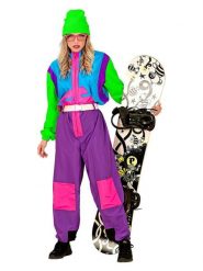 Carnival Party Kombinezon kostiumowy "Snowboarder" ze wzorem rozmiar: S. Kombinezony damskie Carnival Party, s, bez wzorów, bez kołnierzyka, bez ramiączek. Za 100.99 zł.