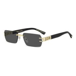 Okulary przeciwsłoneczne DSQUARED2 D2 0189/S J5G dla mężczyzn, rozmiar 57 mm. Szare okulary przeciwsłoneczne męskie Dsquared, prostokątne. Za 1,455.45 zł.