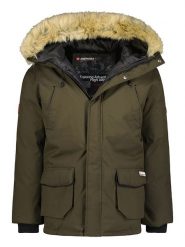ANAPURNA Kurtka zimowa "Claudana" w kolorze oliwkowym rozmiar: L. Brązowe kurtki męskie ANAPURNA, na zimę, l, z aplikacjami, klasyczne, bez kaptura. Za 344.54 zł.