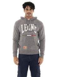 Bluza z kaptur na co dzień na siłownię. Szare bluzy z kapturem męskie LEONE 1947 APPAREL, s. Za 383.11 zł.
