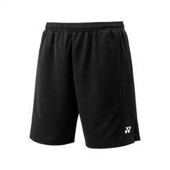 Spodnie badminton męskie Yonex Club Team. Czarne szorty męskie YONEX, bez wzorów, z materiału. Za 282.00 zł.