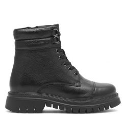 Trapery Lasocki. Czarne trapery damskie Lasocki, bez obcasa. Za 299.99 zł.