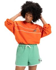 Spodenki z elastyczną talią dla Kobiety SCALLOP Zielony. Zielone szorty damskie Quiksilver, bez wzorów, z bawełny. Za 229.99 zł.