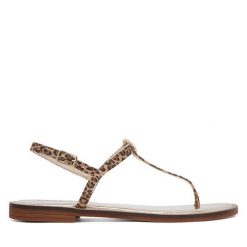 Sandały REPLAY. Brązowe sandały damskie Replay, bez wzorów, bez obcasa, na płaskiej podeszwie. Za 439.99 zł.