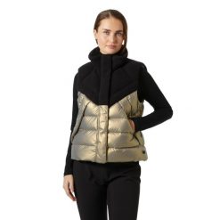 Damska kurtka bez rękawów Helly Hansen Bliss Down. Brązowe kurtki damskie Helly Hansen, bez wzorów, z puchu, bez kaptura. W wyprzedaży za 818.50 zł.