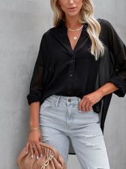 LA Angels Bluzka w kolorze czarnym rozmiar: S. Czarne bluzki damskie LA Angels, s, bez wzorów, bez kołnierzyka, bez ramiączek. Za 127.05 zł.