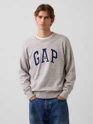 GAP Bluza w kolorze szarym rozmiar: L. Szare bluzy bez kaptura męskie GAP, l, z bawełny. Za 159.95 zł.