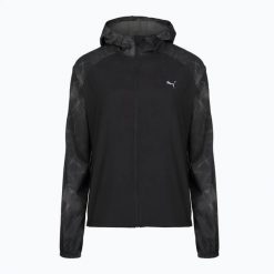 Kurtka do biegania damska PUMA Run AOP Favorite Woven. Czarne kurtki damskie Puma, m, bez wzorów, z materiału, bez kaptura. Za 179.99 zł.