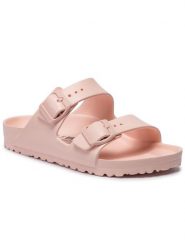 Birkenstock Klapki Arizona EVA 1014614 Różowy. Czerwone klapki damskie Birkenstock, bez wzorów, z tworzywa sztucznego, bez obcasa. Za 209.99 zł.