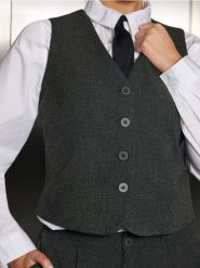 Kamizelka garniturowa - szary. Szare kamizelki damskie Sinsay, l. Za 49.99 zł.