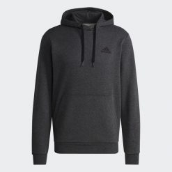 Bluza z kapturem Essentials Fleece. Szare bluzy z kapturem męskie Adidas. W wyprzedaży za 183.20 zł.