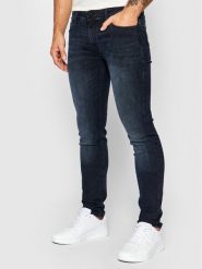 Jack & Jones Jeansy Liam Original Agi 12166852 Granatowy Skinny Fit. Niebieskie jeansy męskie Jack & Jones. Za 149.99 zł.