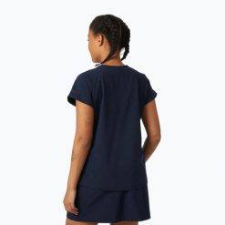 Koszulka damska Helly Hansen Thalia Summer Top. Niebieskie bluzki sportowe damskie Helly Hansen, bez wzorów, bez kołnierzyka. Za 221.00 zł.