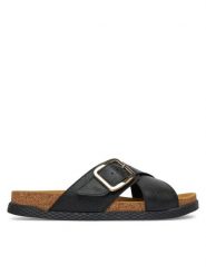 Lasocki Klapki ARC-BIERGE-19 Czarny. Czarne klapki damskie Lasocki, bez wzorów, ze skóry, bez obcasa. Za 159.99 zł.