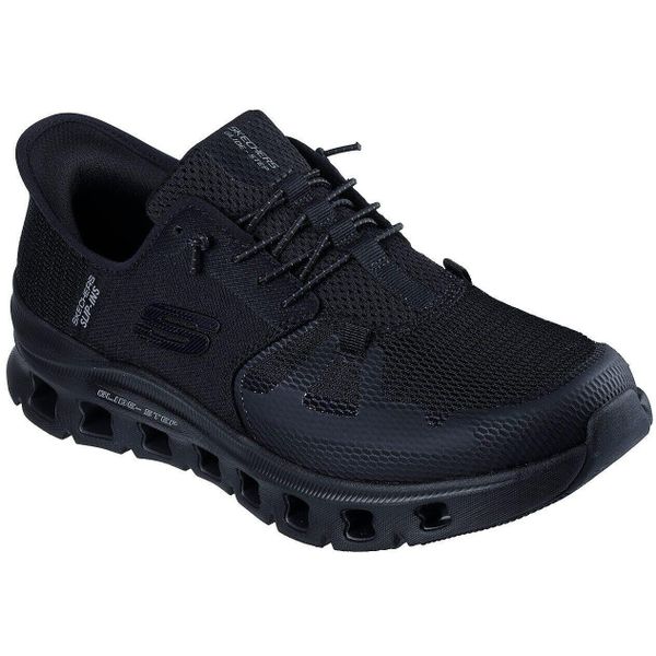 Buty sportowe męskie Skechers Glide step Pro. Czarne buty sportowe na co dzień męskie Skechers, z materiału, bez zapięcia, trekkingowe. Za 590.00 zł.