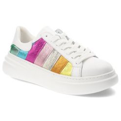 Białe Sneakersy Armodo Sportowe Obuwie Damskie. Białe buty sportowe na co dzień damskie Armodo, bez wzorów, ze skóry. Za 489.00 zł.
