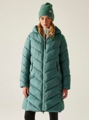 Regatta Płaszcz pikowany "Anita" w kolorze zielonym rozmiar: 36. Zielone płaszcze damskie Regatta, bez wzorów. Za 243.64 zł.