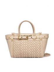 Just Cavalli Torebka 80RA4BG2 ZSD90 Beżowy. Brązowe torebki klasyczne damskie Just Cavalli, bez wzorów, ze skóry, bez dodatków. Za 829.99 zł.