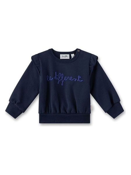 Sanetta Kidswear Bluza w kolorze granatowym rozmiar: 80. Niebieskie bluzy i bluzki niemowlęce Sanetta Kidswear, bez wzorów, z bawełny, bez ramiączek, bez kaptura. Za 86.99 zł.