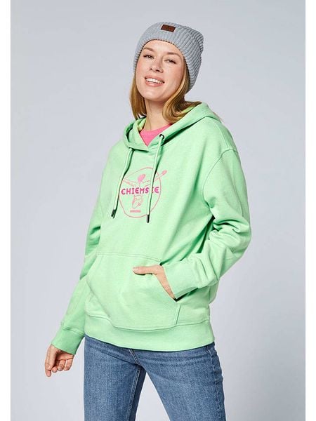 Chiemsee Bluza w kolorze zielonym rozmiar: M. Zielone bluzy z nadrukiem damskie Chiemsee, m, z bawełny. Za 152.62 zł.