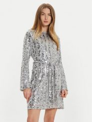 Vero Moda Sukienka koktajlowa Efa 10321447 Srebrny Regular Fit. Szare sukienki damskie Vero Moda, l, bez wzorów, z syntetyku, wizytowe, bez kołnierzyka, bez ramiączek. Za 139.99 zł.