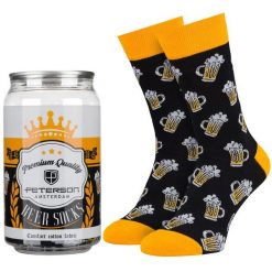 Skarpety męskie w rozmiarze 38-44 we wzór z motywem piwa Peterson PTN SML-1P-BE3-38-44. Skarpetki męskie Peterson, bez wzorów, z bawełny. Za 45.00 zł.