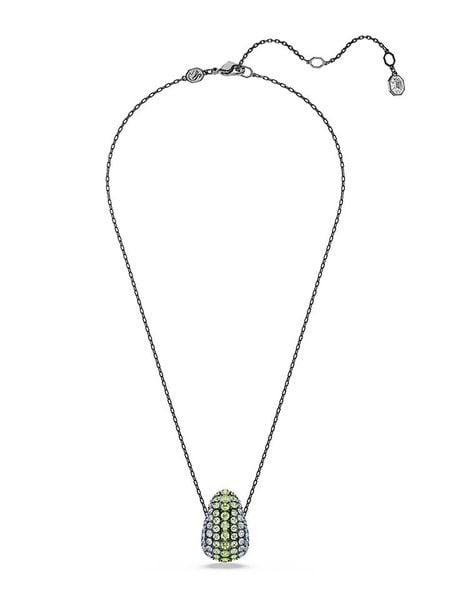 Swarovski Naszyjnik z zawieszką - dł. 38 cm rozmiar: onesize. Czarne naszyjniki damskie Swarovski, metalowe. Za 313.27 zł.