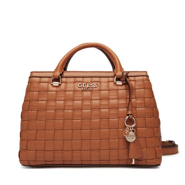 Torebka Guess. Brązowe torebki klasyczne damskie Guess, z aplikacjami, bez dodatków. Za 799.99 zł.