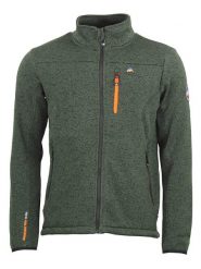 Peak Mountain Kurtka polarowa "Cemo" w kolorze zielonym rozmiar: XL. Zielone kurtki męskie Peak Mountain, xl, bez wzorów, z polaru, bez kaptura. Za 173.99 zł.