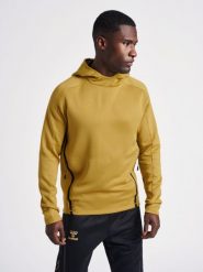 Bluza z kapturem Hummel Cima XK. Brązowe bluzy z kapturem męskie HUMMEL, na zimę, xl, z dresówki. Za 240.75 zł.