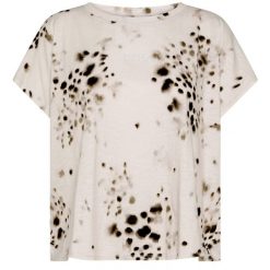 T-Shirt Deha Allover Flamme' Damskie. Białe t-shirty damskie Deha, s, bez wzorów, z bawełny, bez kołnierzyka. Za 277.99 zł.