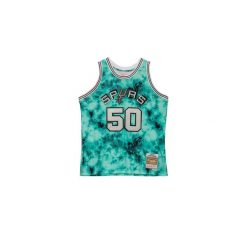 Koszulka NBA San Antonio Spurs David Robinson. Niebieskie bluzki damskie Mitchell & Ness, bez wzorów, bez kołnierzyka. Za 616.50 zł.