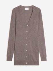 Perfect Cashmere Kaszmirowy kardigan "Pearl" w kolorze szarobrązowym rozmiar: S. Brązowe kardigany damskie Perfect Cashmere, s, bez wzorów, z kaszmiru. Za 413.99 zł.