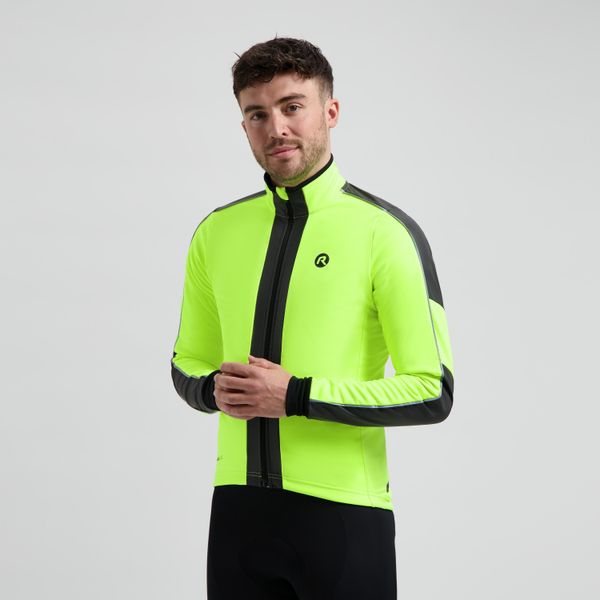 Kurtka rowerowa zimowa męska Rogelli Essential Hi Vis. Szare kurtki męskie Rogelli, na zimę, m, bez wzorów. Za 453.00 zł.