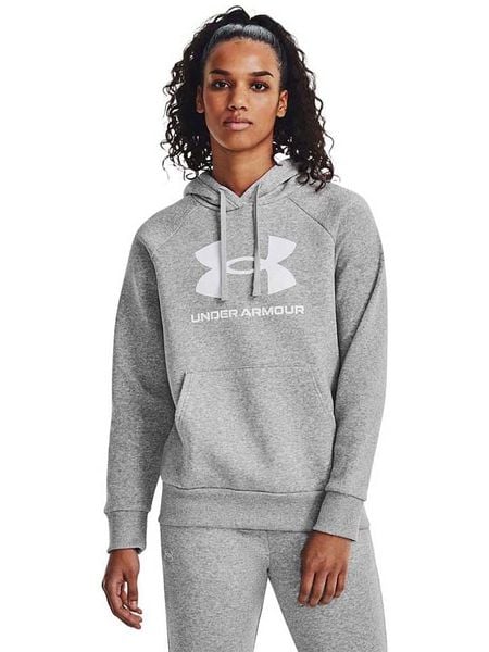 Under Armour Bluza "Rival" w kolorze szarym rozmiar: M. Szare bluzy z kapturem damskie Under Armour, m, z materiału. Za 187.96 zł.