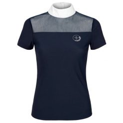 Koszulka konkursowa jeździecka damska EQUESTRIAN QUEEN Leilani 24SS turniejowa. Czarne t-shirty damskie EQUESTRIAN QUEEN, xl, z aplikacjami, bez kołnierzyka. Za 158.99 zł.