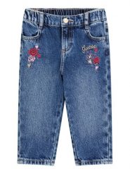 Guess Jeansy K6YA06 D1156 Niebieski Regular Fit. Niebieskie spodnie dziewczęce Guess, z bawełny. Za 194.99 zł.