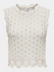 ONLY Bluzka Luna 15291602 Écru Regular Fit. Bluzki damskie Only, xl, bez wzorów, z syntetyku, bez ramiączek. Za 109.99 zł.