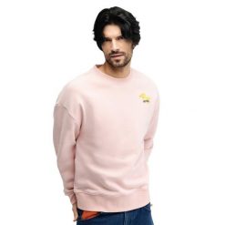 Męska bluza Siroko Hoppy Pink. Czerwone bluzy bez kaptura męskie SIROKO, m, z bawełny. Za 212.00 zł.