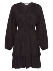 MOSS COPENHAGEN Sukienka "Hilena" w kolorze brązowym rozmiar: XS. Brązowe sukienki damskie MOSS COPENHAGEN, na co dzień, xs, bez wzorów, bez kołnierzyka, bez ramiączek, midi, proste. Za 208.99 zł.