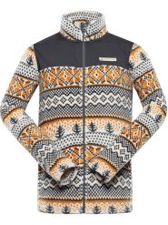 Alpine Pro Kurtka polarowa "Eflin" w kolorze szaro-pomarańczowym rozmiar: 3XL. Pomarańczowe kurtki męskie Alpine Pro, xl, bez wzorów, z materiału, bez kaptura. Za 144.92 zł.