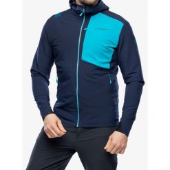 Kurtka softshell męska La Sportiva Descender Storm Jkt. Niebieskie kurtki męskie La Sportiva, m, bez wzorów, z softshellu, bez kaptura. Za 966.00 zł.